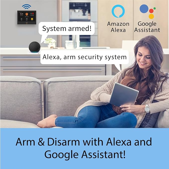 OSI Alarm System Gen 2 (4G), 11pc DIY Home Security System, Self Monitoring for Free or 24/7 Pro Monitoring (Alarm System + 1 Year 24/7 Alarm Monitoring)