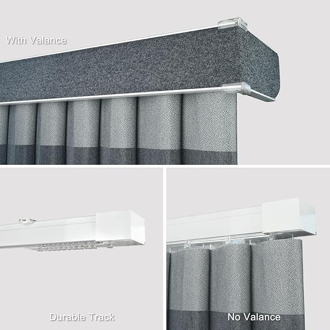 Motorized Sheer Vertical Blinds with Remote, Light Filtering Vertical Blind Sliding Door Blinds Remote Control Blinds for Sliding Glass Door Customize(Elegant Denim Blue)