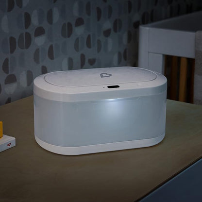 Munchkin Touch Free Baby Wipe Warmer with Nightlight & Motion Sensor, White (Pack of 4)