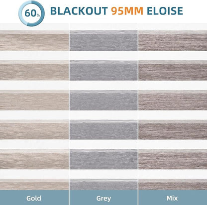 SmartWings Motorized Zebra Shades Work with HomeKit, Alexa, Google Home, 90% Blackout Light Filtering Day Night Sheer Blinds, Privacy Light Control, for Home/Office, Customized, Multi Color Samples