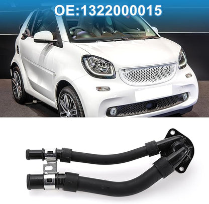 Car Thermostat No.1322000015 Engine Coolant Thermostat Housing Assembly for Mercedes Benz for Smart Fortwo 2008-2015 Plastic Black Durable