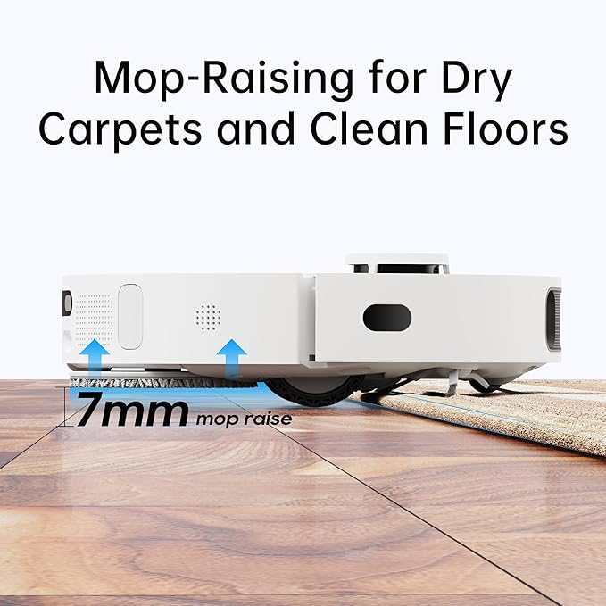 dreame L10s Ultra Robot Vacuum and Mop Combo, Auto Mop Cleaning and Drying, Self-Refilling and Self-Emptying Base for 60 Days of Cleaning, 5300Pa Suction and AI Navigation, Compatible with Alexa