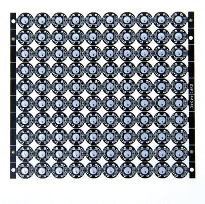 ALITOVE 100pcs WS2812B Addressable 5050 Smart RGB LED Pixel Light on Black Heat Sink PCB Board 5V DC Compatible with Raspberry Pi for DIY Lighting Project