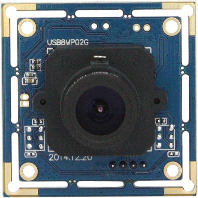 ELP 8mp usb Camera Module 2448p Webcam Board 2.8mm Wide Angle Lens Web Cam Smart Embedded Camera IMX179 4k usb webcam module,8megapixel HD Industrial Laptop USB Camera for Windows/Linux/Android/mas Os