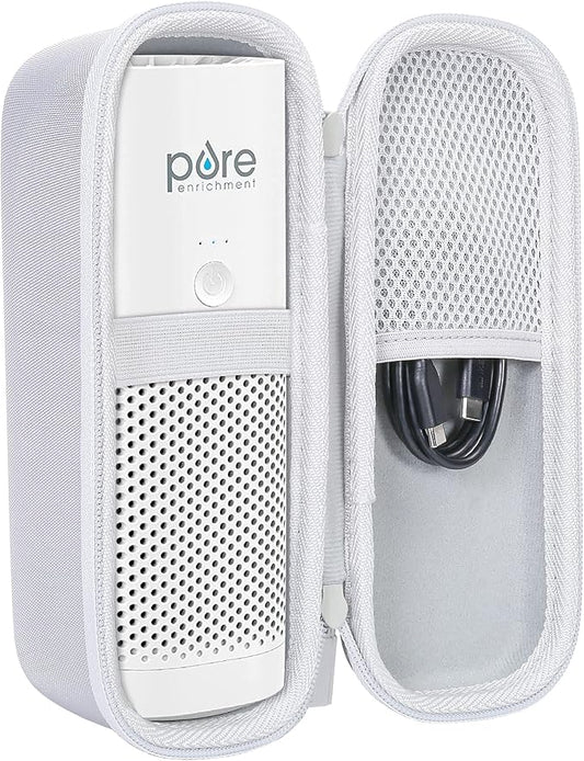 co2CREA Hard Case compatible with Pure Enrichment PureZone Mini Portable Air Purifier (White Case)