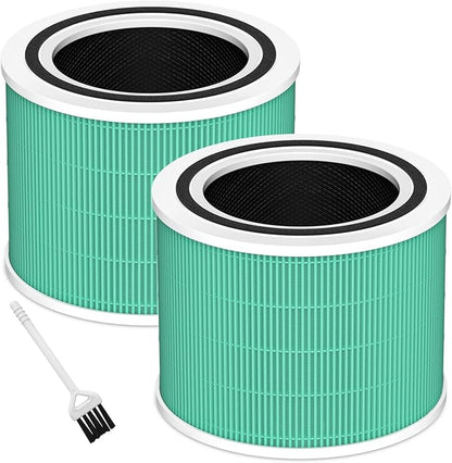 Funmit Core 200S Toxin Absorber Replacement Filter for LEVOIT Core 200S Smart WiFi Air Purifier, 3-in-1 Filter Replacement and High-Efficiency Activated Carbon, Part#Core 200S-RF, 2 Pack