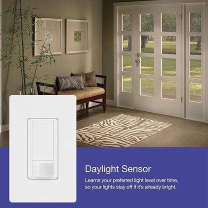 Lutron Maestro LED+ Motion Sensor/Dimmer Switch | 150W LED | Single Pole/Multi-Location | MSCL-OP153M-HT | Hot