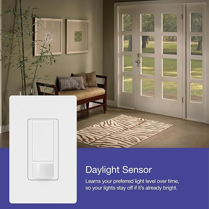 Lutron Maestro LED+ Motion Sensor/Dimmer Switch | 150W LED | Single Pole/Multi-Location | MSCL-OP153M-PD | Palladium