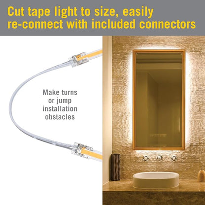 Armacost Lighting RibbonFlex Home Continuous (COB) LED Tape Light Kit with Remote - 16ft. (5M),Continuous (Cob) 3000k White