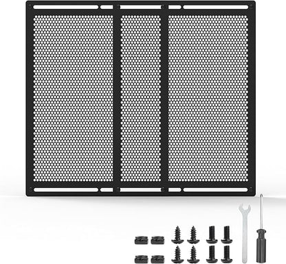 RV Entry Screen Door Grille,Upgraded Adjustable 16-32 in Width, 21.25 in Height, Metal Entry Screen Door Protector,Camper Screen Door Grill,RV Door Defender