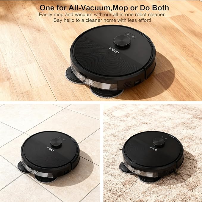 Self-Emptying Robot Vacuum Cleaner, Robot Vacuum and Mop, FlexiArm Edge Mopping, 5000Pa Suction, Dual Zero-Tangle System, Smart Obstacle Avoidance (F77PRO)