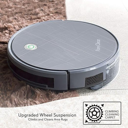 PureClean Smart Gyroscope Robot Vacuum Cleaner - Multiroom Navigation Mobile App Control and Alexa Compatible - Auto Charge Dock, 3 Step Air Filter - Cleans Hardwood and Carpet Floor PUCRC660