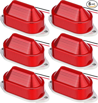 Tuanse 6 Pack Ac110v 120v Alarm Siren with Strobe Light Strobe Siren Industrial Warning Light Sound Emergency Panic Alarm Red Flashing 110 Db Loud Sound Compatible with Smart Switch for Timed Alert