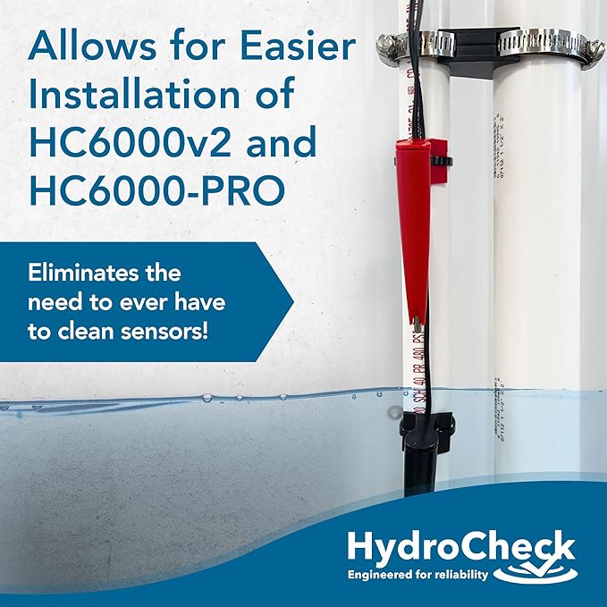 Sensor Installation Kit for HC6000V2 & HC6000 For Float Switches - Eliminates Stray Paths, Prevents False Triggers from High Iron & Mineral Content Water - 3/4 PVC Pipe Not Included