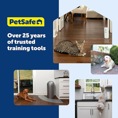 PetSafe Indoor Ultrasonic Dog Bark Control - No Collar Needed - Up to 25 ft Range - Anti-Bark Pet Training System - Automatic with Manual Trainer Button