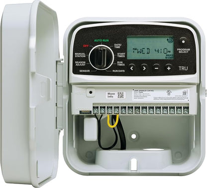 Rain Bird TRU8O Program-Based Indoor/Outdoor Irrigation Controller/Timer, WiFi Ready, 8-Zone/Station