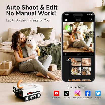 A3 AI Pet Companion Robot Pet Robot Camera Automatic Pet Tracking