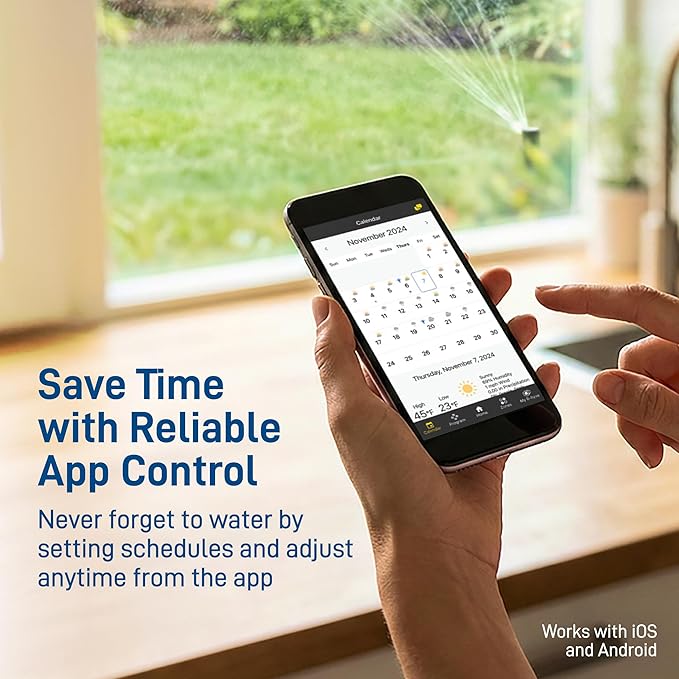 Orbit B-hyve XD 2-Port Smart Hose Watering Timer - Features Dual Outlet Irrigation Control - App Controlled Watering Timer with Bluetooth - Weatherproof Battery Powered - 24632