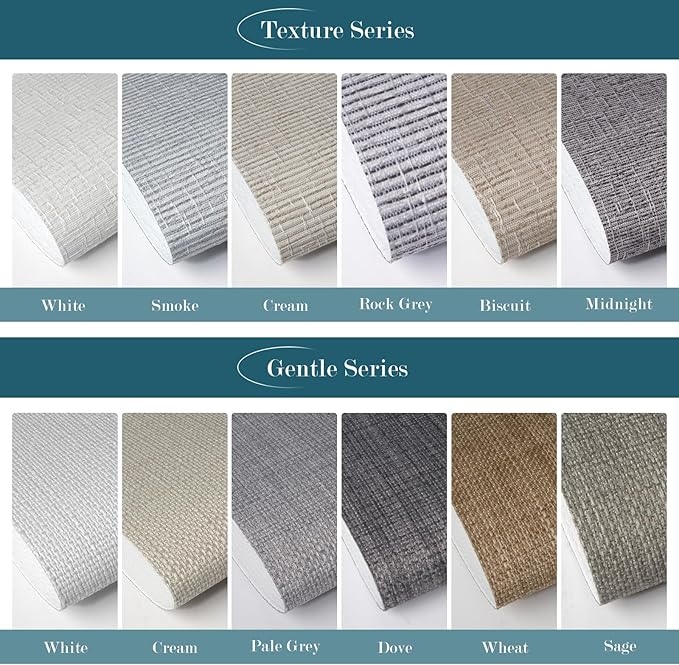 Motorized Blind,Work with Homekit Thread-Enabled, 100% Blackout Smart Shades with Remote Control, Electric Roller Shade,Multi-Color Samples