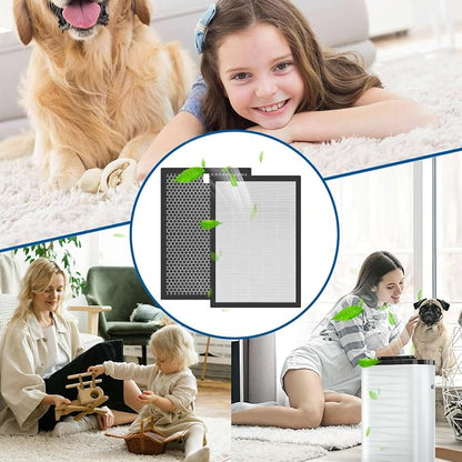 Filter Compatible with BreathePlus Pro Smart Air Purifier | Model: BP-PRO-600, True H13 High-efficiency Carbon HEPA Filter, Hepa x 1, Carbon Filter x 1