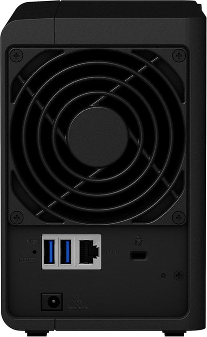 Synology DS223 Home & Office Backup Hub - Centralize Files, Protect Data & Monitor Property (2-Bay Diskless NAS)