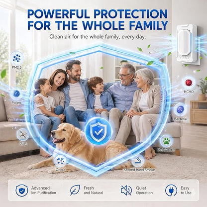 Air Purifier 4PCS Air Ionizers Plug in Air Fresheners for Home Pet Odor Eliminator Room Freshener Odor Absorber for Office