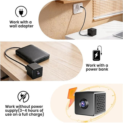 vebiliki 4K Spy Camera, Upgraded 5GHz WiFi, Mini Hidden Camera with Live View & Motion Alerts, Plug-in Nanny Cam with Night Vision, Cloud & Local Storage for Home, Baby, Pet Monitoring
