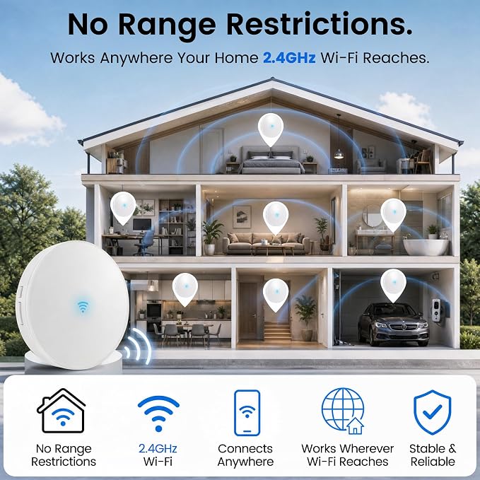 Smart WiFi Doorbell Chime for Google Nest Doorbell All Models | No Wiring,No Subscription,3Min Setup via SmartLife & Google Home, 0-110dB,32 Ringtones,for Large Homes Office Apartment Shop