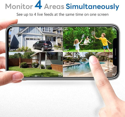 4K/8MP Security Camera Wireless Outdoor,(Add-1cam)