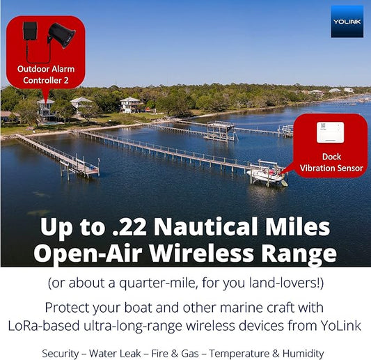 Outdoor Alarm Controller 2, Battery-Powered Siren/Alarm/Relay Controller, 12VDC Out, Optional 12VDC in, Up to 1/4 Mile Open-Air Range, YoLink Hub Required for Full-Functionality!