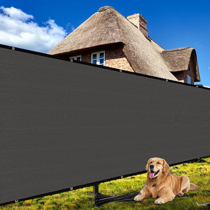 Shade&Beyond 3' X 16' Fence Privacy Screen Heavy Duty 170 GSM Fencing Mesh Shade Net Cover for Wall Garden Back Yard Outdoor Home Decoration, Dark Gray