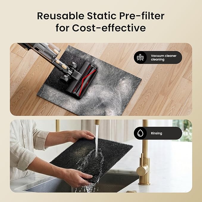 Pet Air Purifier for Home Large Room 2500 sq ft, H13 HEPA Washable Double-Sided Filter,Air Cleaner for Pet Hair Dander Odor Allergies Pollutant Smoke Dust,PM2.5 Air Quality Monitor,Auto Mode,P358 Grey
