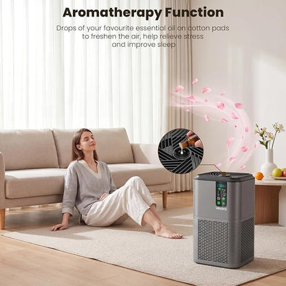 Air Purifiers for Home Large Room Up to 1750ft², Auto Air Quality Monitor