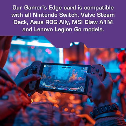 Integral 1TB Gamer's Edge Micro SD Card for the Valve Steam Deck and Nintendo Switch, Switch Lite & Switch OLED - Load & Save Games Fast, Store Games, DLC & Save Data, Built To Give You The Edge