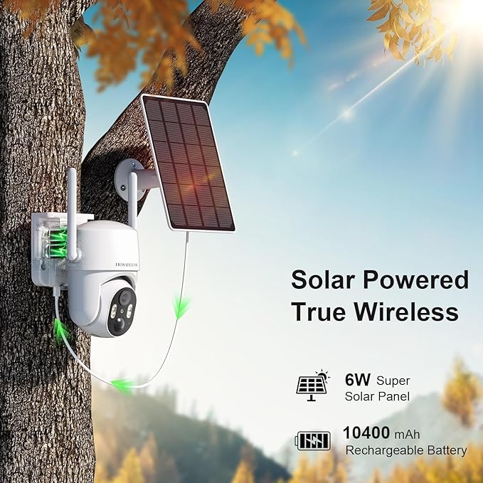 No WIFI Security Camera No Internet Needed, 4G LTE Cellular Security Camera Outdoor Wireless, Cell Camera with SIM Card, PIR Sensor, 2K Color Night Vision, SD/Cloud, 2-Way Talk, IP66 Waterproof