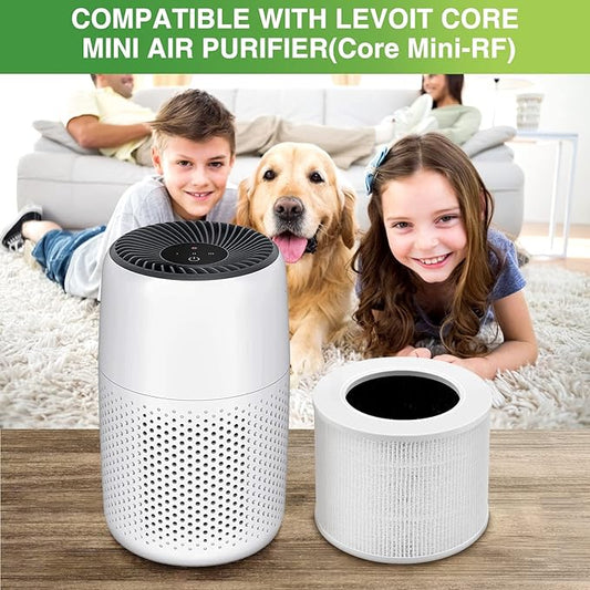 Core Mini Replacement Filter Compatible with LEVOIT Core Mini Air Purifier,Core Mini-P, Replace Part #Core Mini-RF, 2 Filter & 10 Fragrance Sponge