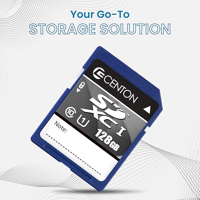 Centon Electronics SD UHS-I / A1 / V10 / U1 / Class 10 Flash Memory Card, Ultimate Memory Card for Phones, Tablets, Cameras, and More, 128GB, 3 Bulk Pack