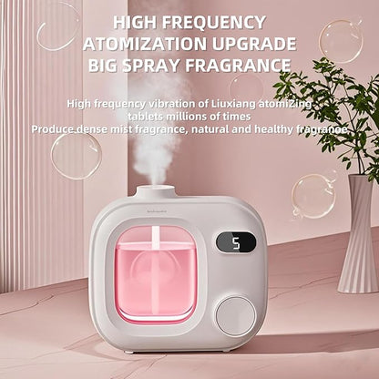 Waterless Essential Oil Aromatherapy Diffuser Mini Led Smart Aroma 360 Small Difusor Cordless for Home Large Rooms Scent Bathroom Hotel Collection Office Car Fragrance Air Scent Humidifier