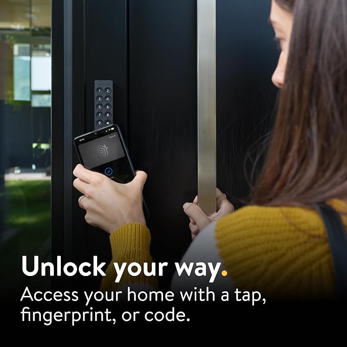 Nuki Smart Lock (Deadbolt) & Keypad 2 NFC, Keyless Door System with Auto-Lock, Fingerprint and Code Access, App Control, Easy Setup, Compatible with Alexa, Google, for Secure and Easy Home Entry
