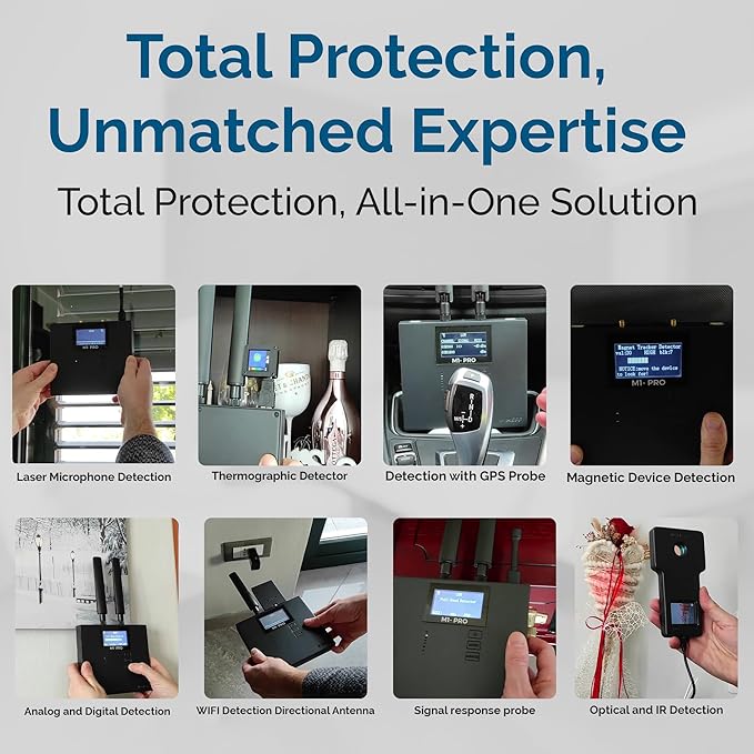 MEFF M1-PRO Professional All-in-One Near-Field Detection Kit – 0–20 GHz Signal Detector for Hidden Devices, GPS Trackers, and Wireless Surveillance Signals