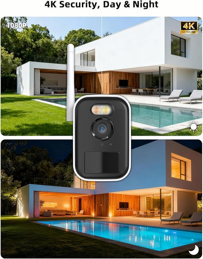 Swann MaxRanger Mini Kit 4K Wireless NVR Security Add-On Camera,4K Camera Forever Charged Solar Panel,Wi-Fi Cameras Outdoor, Color Night Vision,True Detect,No Monthly Fee,Local Storage,MRMINICAM