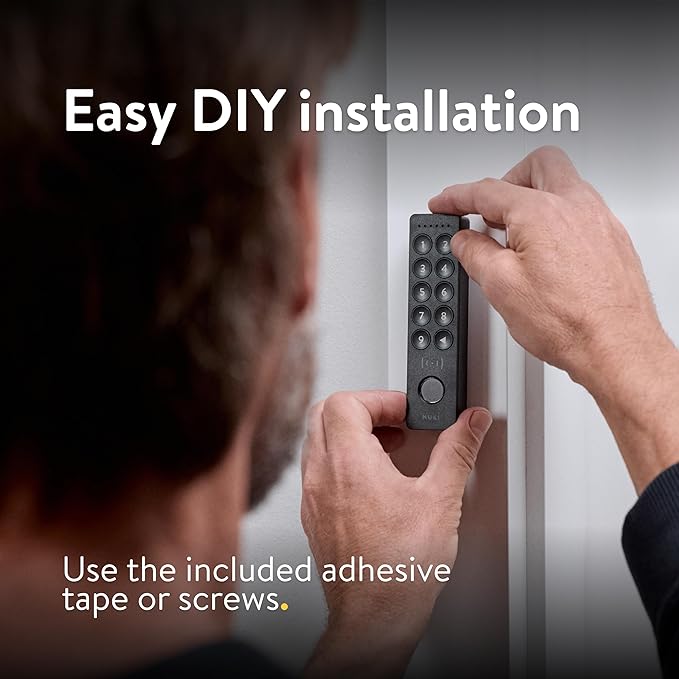 Nuki Keypad 2 NFC (2026) - Unlock Your Door with Apple Home Key, NFC, Fingerprint or 6-Digit Code, Smart Home Accessory for Nuki Smart Lock, Matter-Enabled Bluetooth Keypad for Keyless Entry