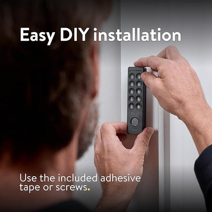 Nuki Keypad 2 NFC (2026) - Unlock Your Door with Apple Home Key, NFC, Fingerprint or 6-Digit Code, Smart Home Accessory for Nuki Smart Lock, Matter-Enabled Bluetooth Keypad for Keyless Entry
