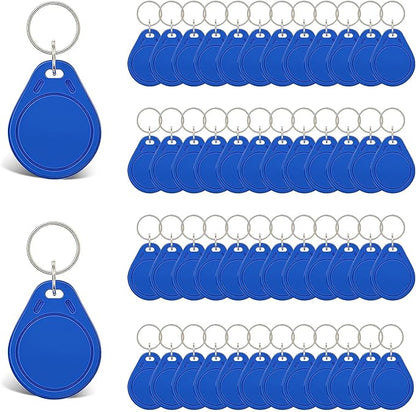 JOJOCY 50 PCS 13.56MHz MFR Ultralight C ULC Key Fobs, NFC Tags, ISO14443A RFID Access Control Key Cards for Smart Door Locks (Blue)