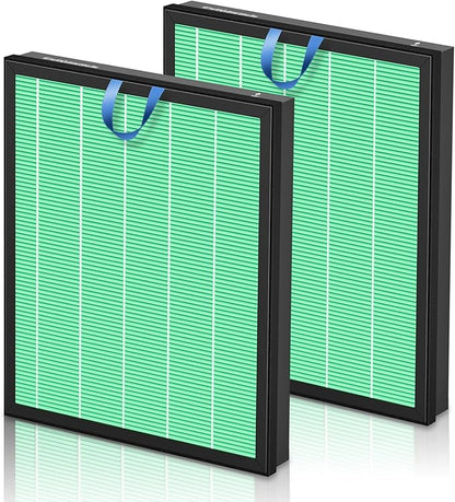 Vital 200S Toxin Absorber Replacement Filter for LEVOIT Vital 200S and Vital 200S-P Air Purifier, High-Efficiency Activated Carbon Filter, Vital 200S-RF-TX, 2 Pack, Green