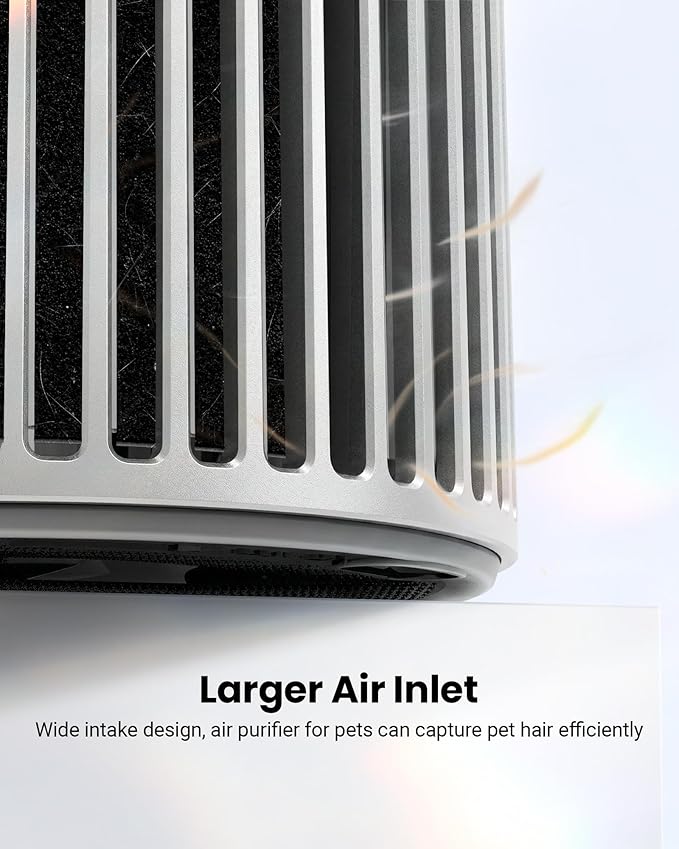 Smart Air Purifiers for Bedroom Home Pets, Timer and Alexa Control, Cover 1800 Ft² with PM2.5 Monitor, WiFi HEPA Air Purifier with Sleep Mode, Washable Filter Air Cleaner for Odors Smoke Dust