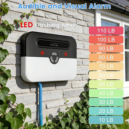 Smart WiFi Sump Pump Alarm with Phone Alert, High/Low Water Level Monitor, Water Leak Detector with Backup Battery, 110dB Siren, LED Flash & 10ft Float Switch for Basement Septic Tank(Z7Pro)