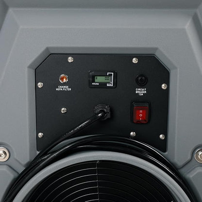 MOUNTO 1000cfm Portable Industrial Air Purifier Negative Air Scrubber - Powerful 1HP Motor, True HEPA Filter, 2-Speed, Handle and wheels 3-Year Warranty