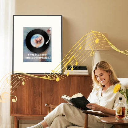 Dragon Touch Music Frame Bluetooth Speaker & Wi-Fi Digital Picture Frame, Hi-Fi 6-Speaker Wall-Mount or Tabletop Art Frame, Dynamic Lyrics Display for Home Decor, Supports Spotify & Apple Music