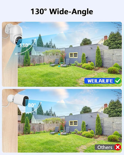 【90 Days Storage & 2-Way Audio】 4K Wired Security Camera System, Home Video Surveillance Systems, Outdoor POE Security Cameras, IP Camera System, Surveillance DVR Kits